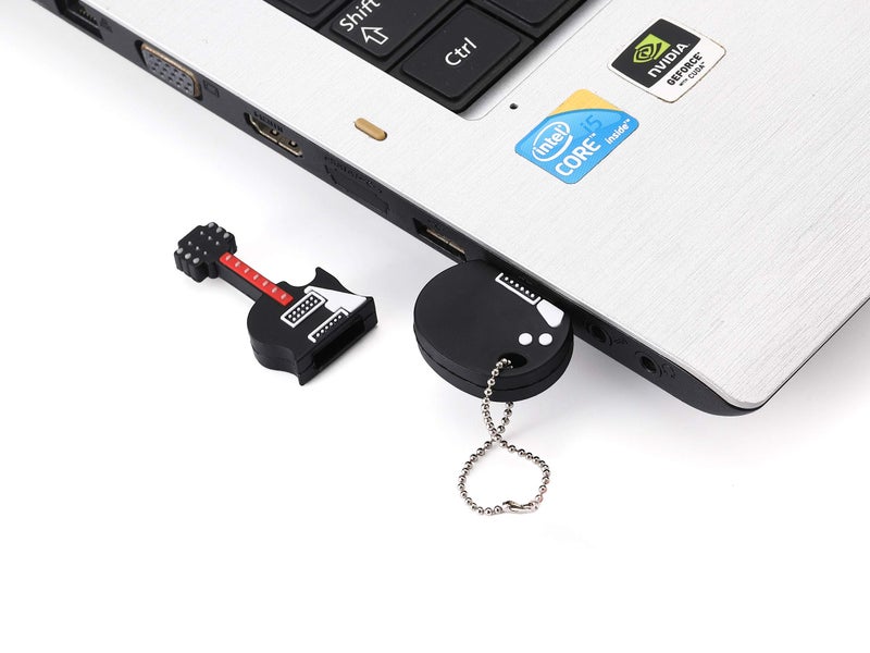 GARRULAX USB Flash Drive, 8GB / 16GB / 32GB USB2.0 Cute Shape USB Memory Stick Date Storage Pendrive Thumb Drives (32GB, Mini Guitar) - Image 3